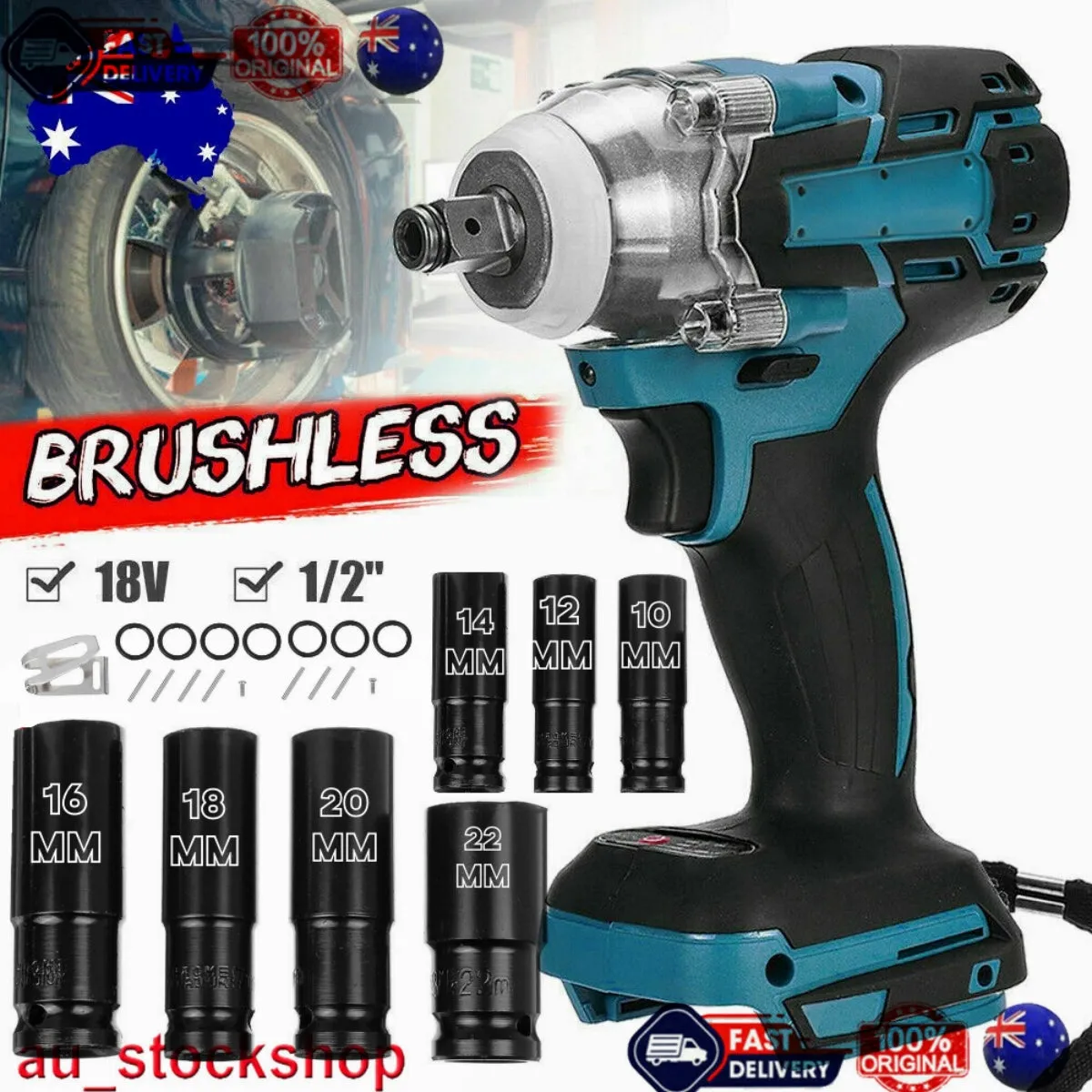 1/2" Cordless Impact Wrench Driver for Makita 18V Battery