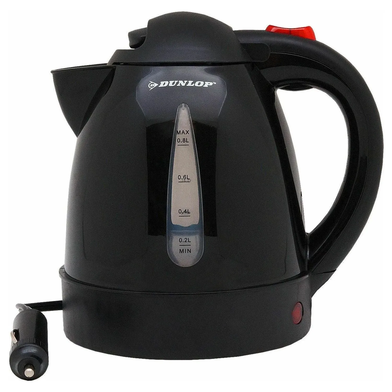 12V In Car Dunlop Kettle 0.8 Litre 150W 12 Volt Caravan Van 4X4 Boat Travel