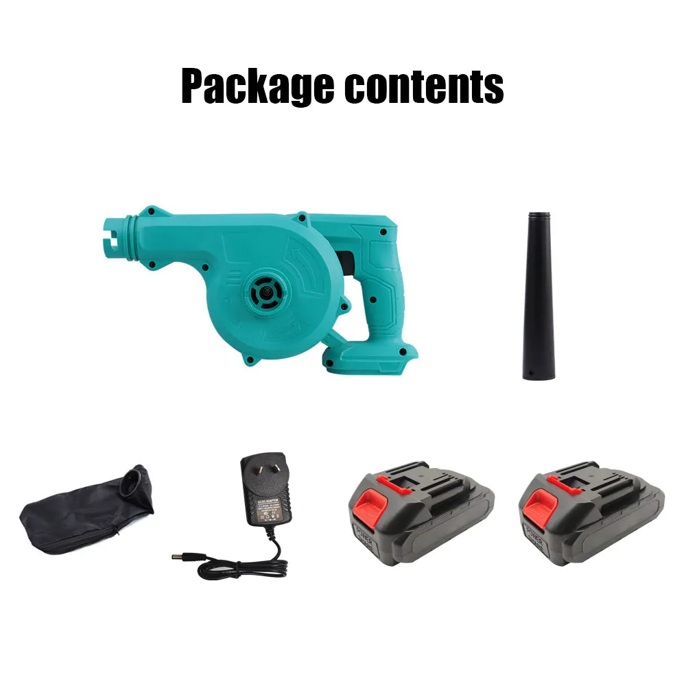 2-in-1 Cordless Electric Leaf Blower | Dust Suction Vacuum | 2 Batteries