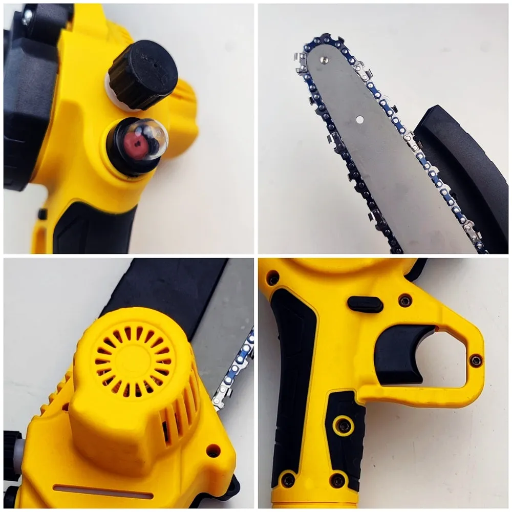 36V 8" Mini Cordless Electric Chainsaw | 2X Battery | 36V Wood Cutter | Rechargeable