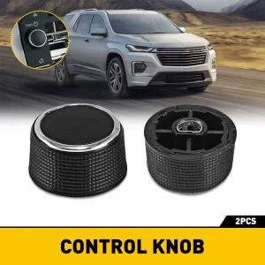AC Climate Control Switch Knob Button Set of 2, Compatible with Chevrolet and GMC Models-Air Conditioner Replacement Switch