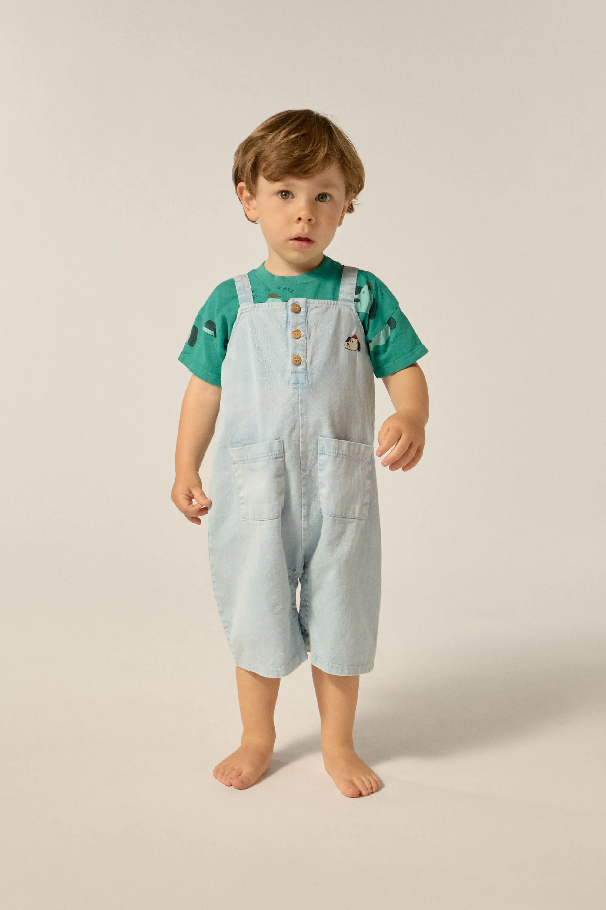 Baby Denim Dungaree in Blue