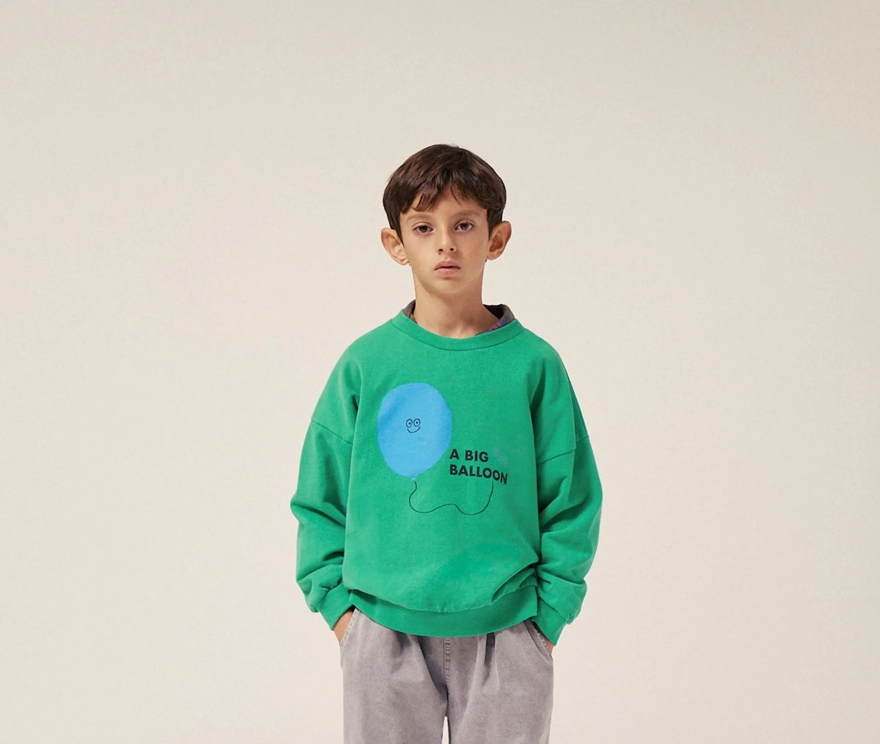 Balloon Sweatshirt in Green