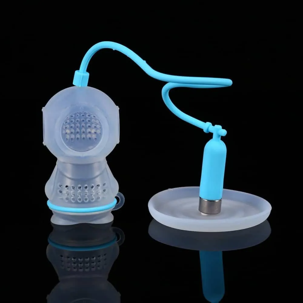 Cute Reusable Diver Shaped Silicone Tea Strainer