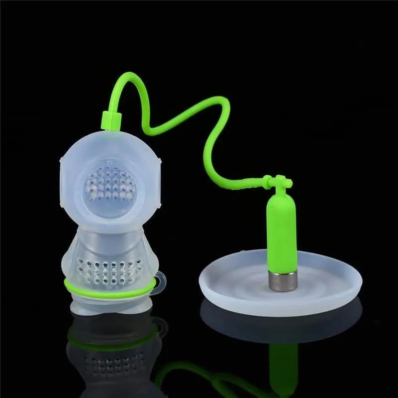 Cute Reusable Diver Shaped Silicone Tea Strainer