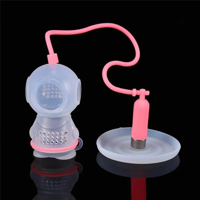 Cute Reusable Diver Shaped Silicone Tea Strainer