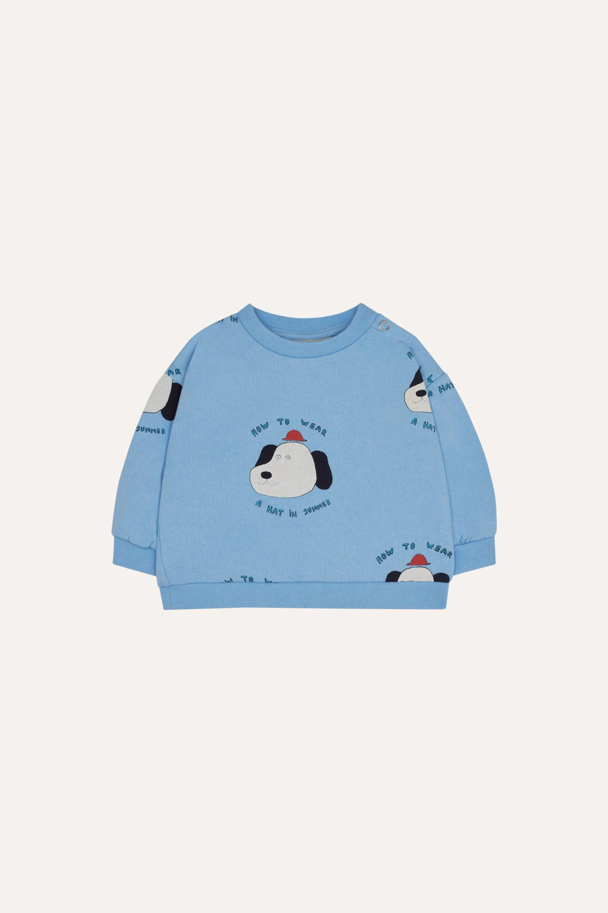 Dogs Sweatshirt in Light Blue