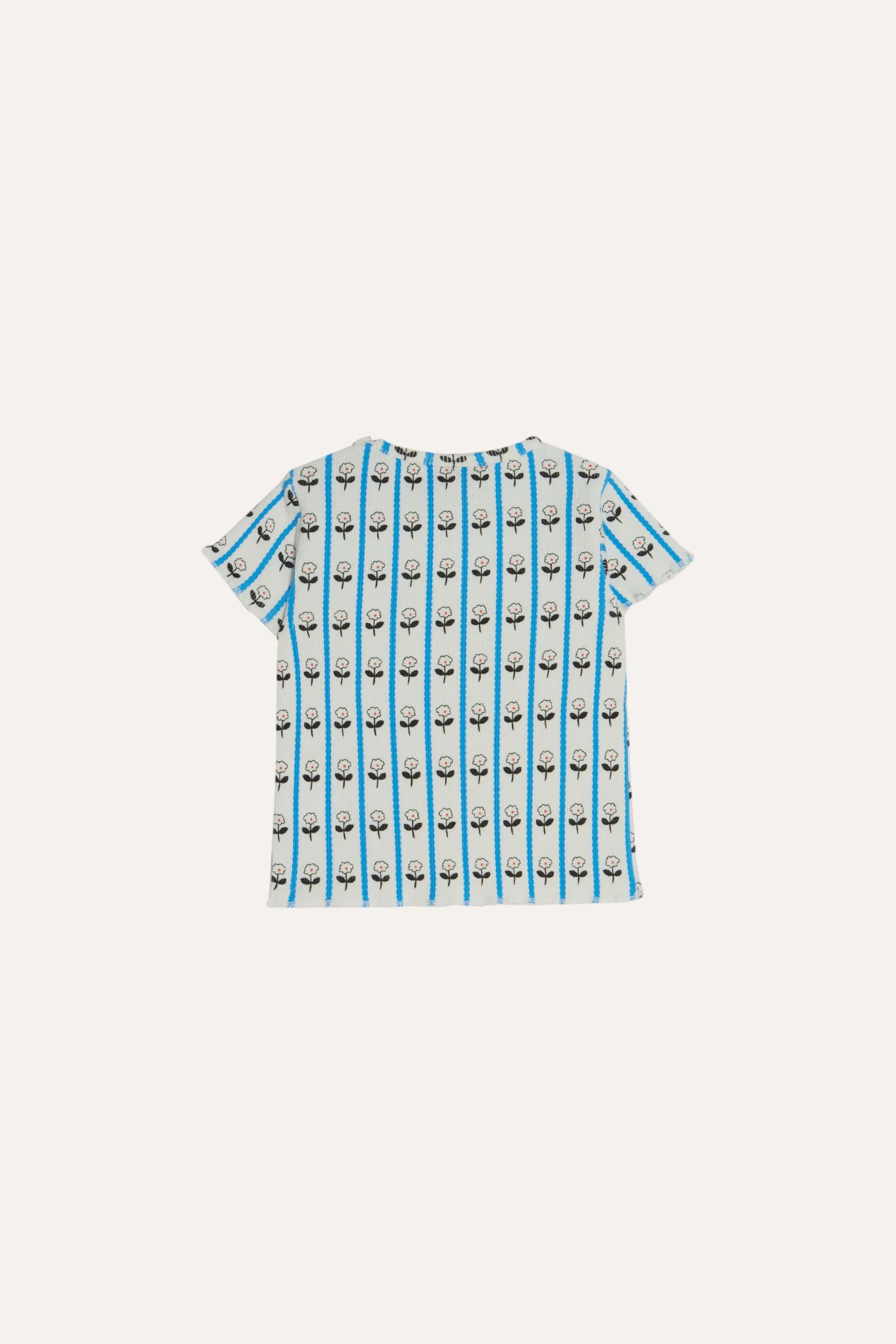 Flowers Baby T-Shirt in Ecru