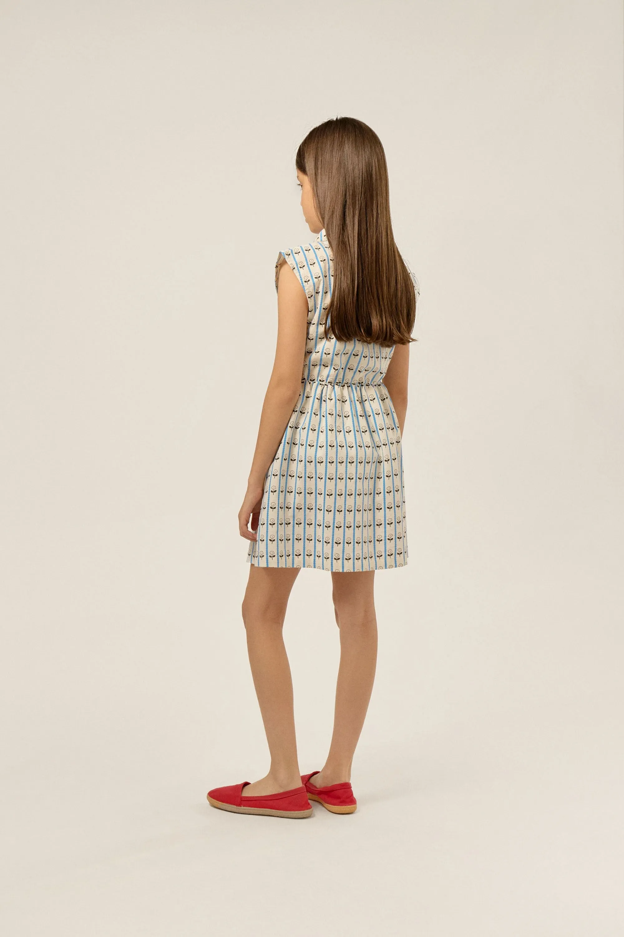 Flowers Dress in Ecru