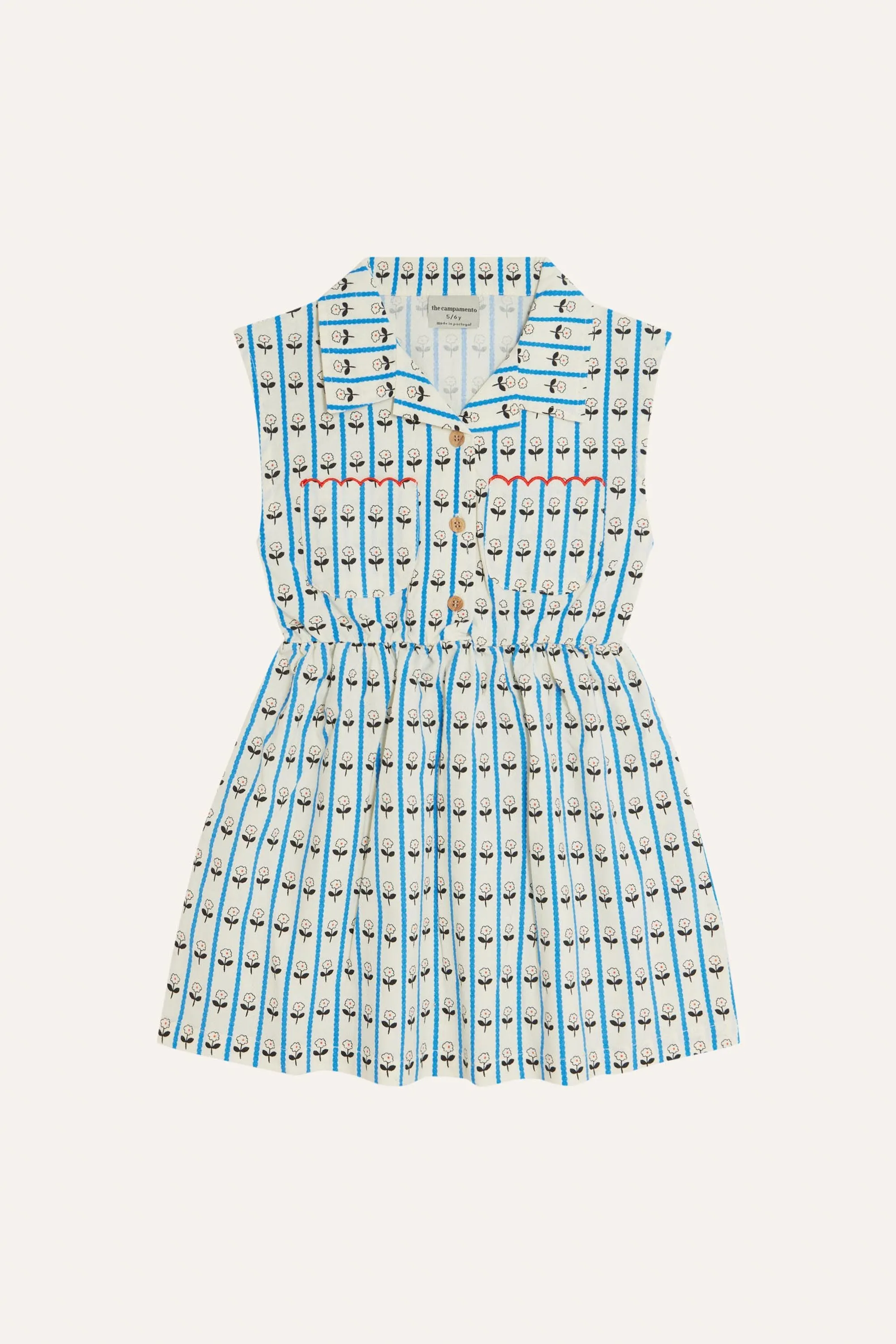 Flowers Dress in Ecru