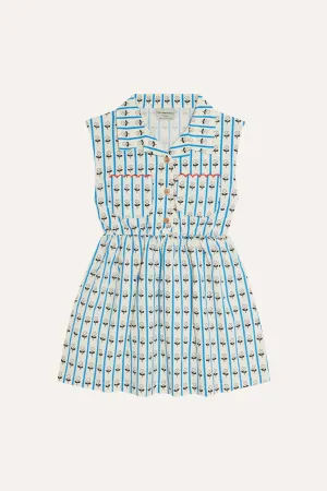 Flowers Dress in Ecru