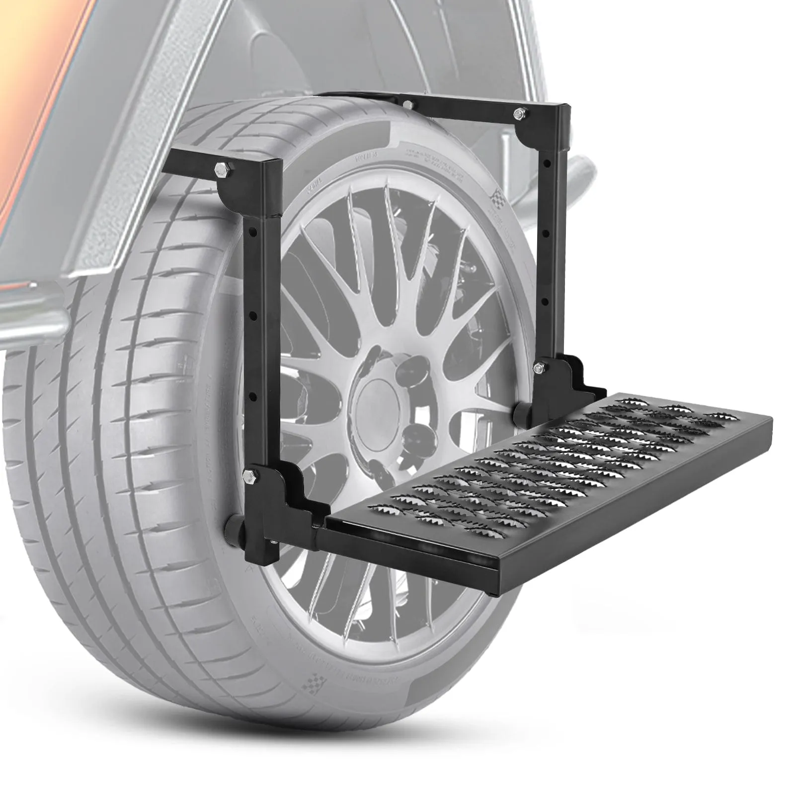 Folding Heavy Duty Tire Step To Fit tires from 10Inch to 14Inch Tire Width