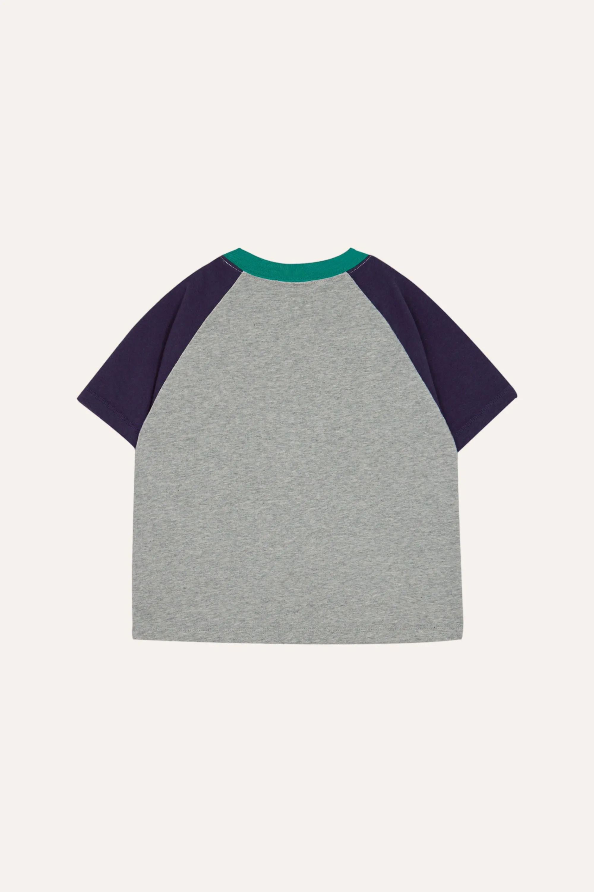 It's Time Color Block T-Shirt in Grey