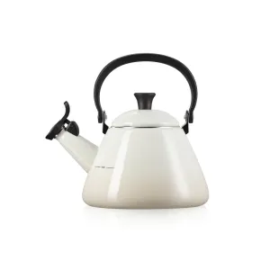 Le Creuset Kone Kettle with Fixed Whistle 1.6 litre Meringue