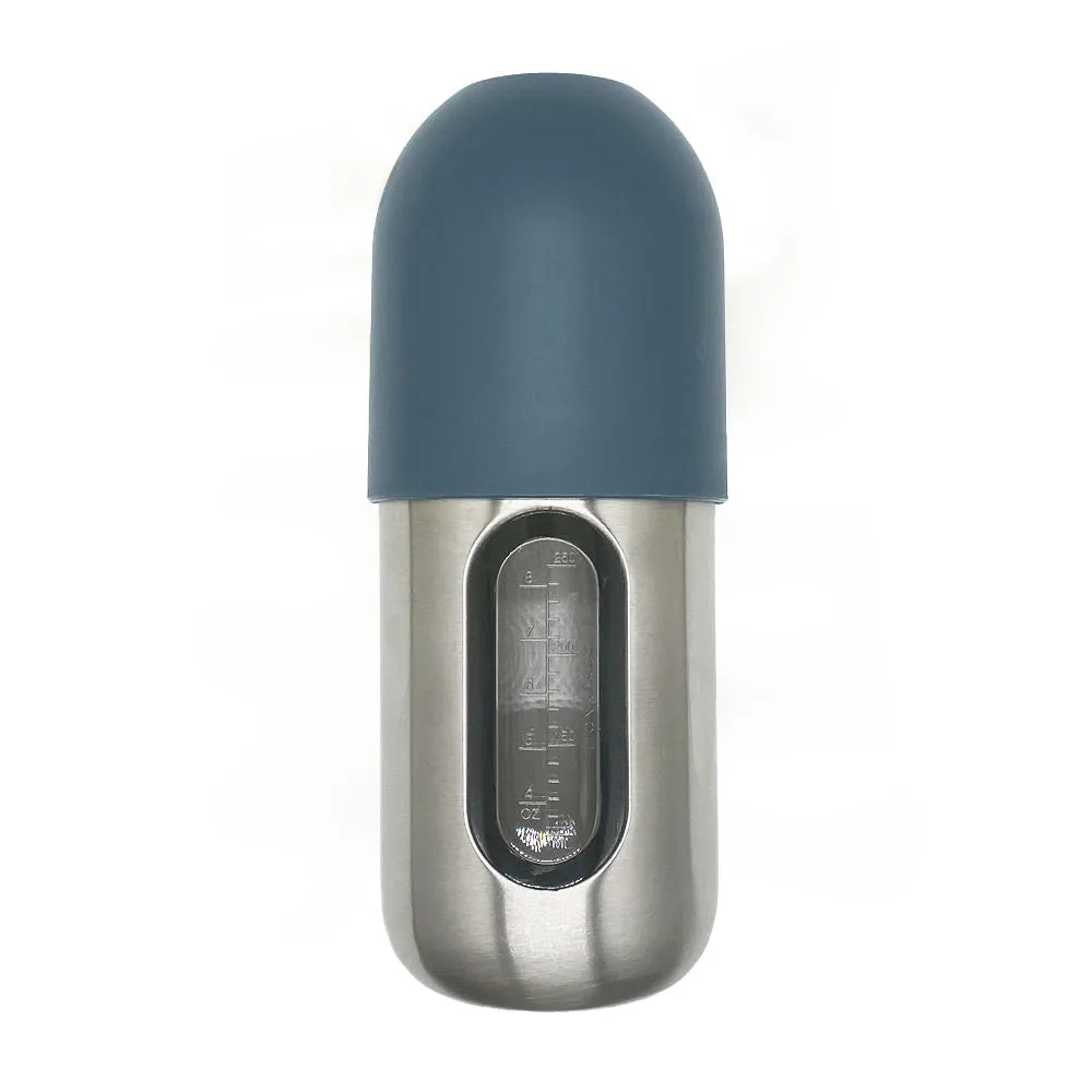 Lion & Lady 350ml Stainless Straw Cup - French Navy