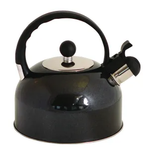 Quest 2.2ltr Whistling Kettle Black