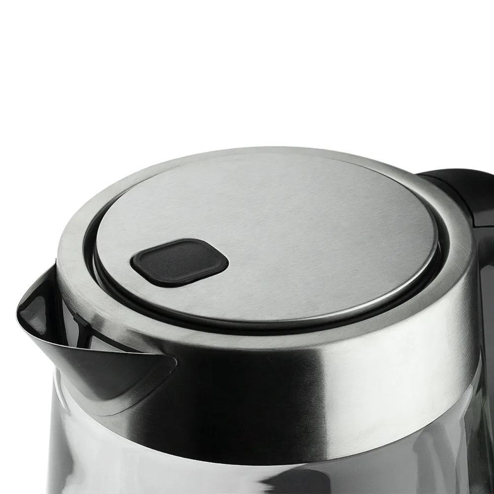 RAF Electric Kettle | 2L Capacity | 2000W | 360° Swivel Base  | Borosilicate Glass | Bpa Free interior