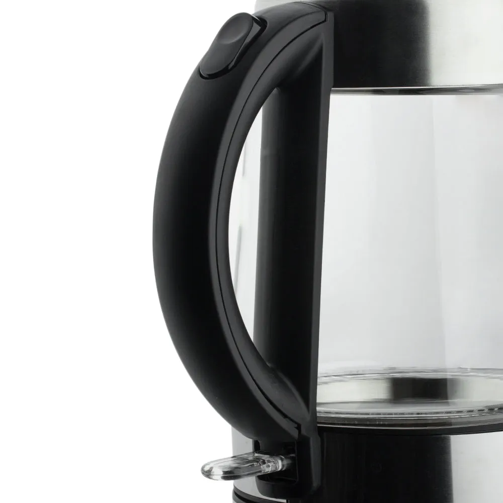 RAF Electric Kettle | 2L Capacity | 2000W | 360° Swivel Base  | Borosilicate Glass | Bpa Free interior