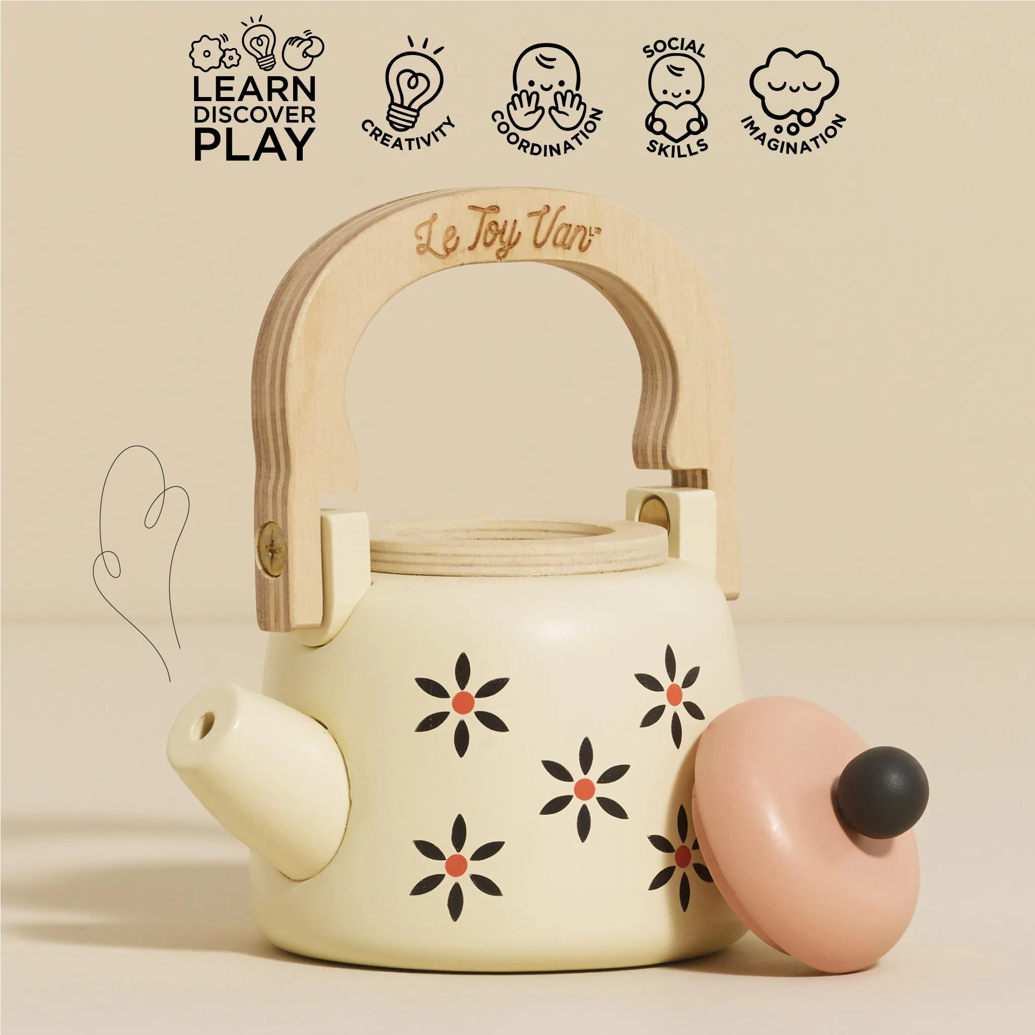 Vintage Wooden Kettle