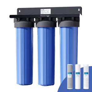 Waterdrop 3-Stage Whole House Water Filter System with Carbon Filter & Sediment Filter